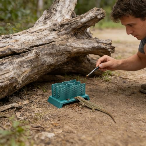 Chameleon Feeder Escape-Proof Pet Feeder | Bearded Dragon Bowl for Terrarium Tank Chameleon Lizard Gecko Frog Amphibians Hunting