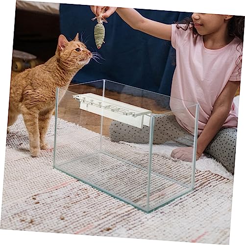 KESYOO Water Grass Tool Organizer Acrylic Cleaning Tool Holder Fish Tank Storage Rack