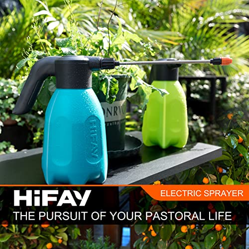 HIFAY ES2-PRO Electric Spray Bottle 2L/0.5Gallon, Rechargeable Battery Powered Sprayer Spray 60 Bottles On a Single Charge, Automatic Plant Mister,Pump Sprayer,Indoor Watering Can for Plants - color: Blue