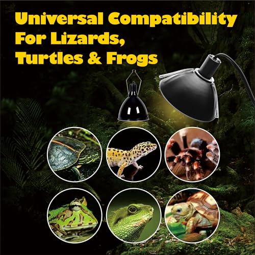 Upgraded Mounting Spring Clips for Reptile Habitat Lighting Domes (2 Pack) - Universal Terrarium Lid Clamps, Secure Heat Lamp Dome Lock Stainless Steel Material - size: 2Pack