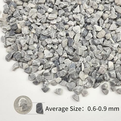 10lbs Grey Pebbles for Landscaping, 3/8inch Small Rocks for Succulent Cactus Plants, Natural Polished Pebbles, River Rocks for Plants, Vases, Garden - color: Grey, size: 10 LB