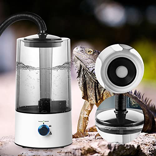 Reptile Humidifiers Mist with Telescopic Hose,4L Large Capacity Humidifier Machine Fogger, 110V Quiet Fog Machine Pet Supplies