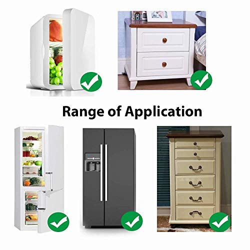 Locks for Refrigerator,2 Pack Fridge Lock with Keys,Lock for a Fridge,White Refrigerator Lock
