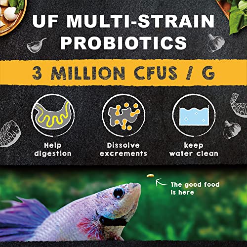 Ultra Fresh Betta Fish Food, Betta Pro Shrimp Patties, 50% Sword Prawns + Akiami Paste Shrimps, All Natural Protein, Rich in Vitamins, Healthy Development and Cleaner Water 0.7 oz - size: 0.7 Ounce (Pack of 1)