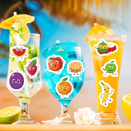 312Pcs Fruit Stickers, Self Adhesive Fruit Theme Sticker Pineapple Apple Strawberry Stickers for Scrapbooks Envelopes Cards Gifts Crafts Party Favors Class Rewards - style: Fruit