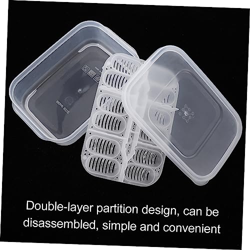 Yardwe Reptile Incubation Box for Lizards and Geckos Egg Hatching Container Sturdy Hatchery Box Ventilation for Reptile Breeding