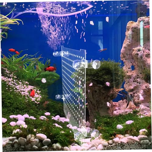 Happyyami Clear Acrylic Fish Tank Divider for Aquarium Isolation Flexible Transparent Separator Plate with Smooth Edges for Fish Shrimp Reptiles Versatile Fit for Various Tank Enhances