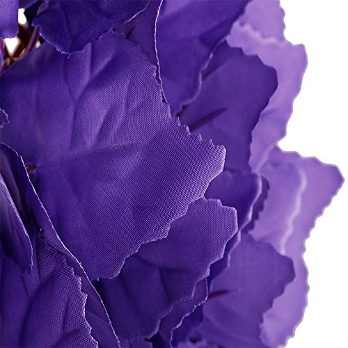 Reptile Plants, 2 Pieces Hanging Silk Terrarium Plant with Suction Cup for Bearded Dragons Lizards Geckos Snake Pet, Decorations Terrariums Pet Supply of Reptile & Amphibian Habitat Plants - color: Purple
