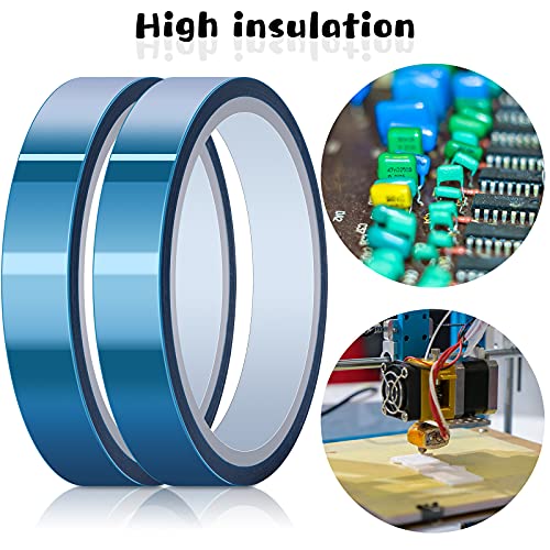 Outus 6 Rolls 20mm High Temperature Tape Heat Vinyl Press Tape Heat Resistant Sublimation 3D Printing for Transfer Electronics Masking - size: 20 mm