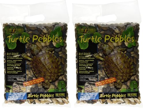 Exo Terra Turtle Pebbles, Small (Pack of 2) - size: Small (Pack of 2)