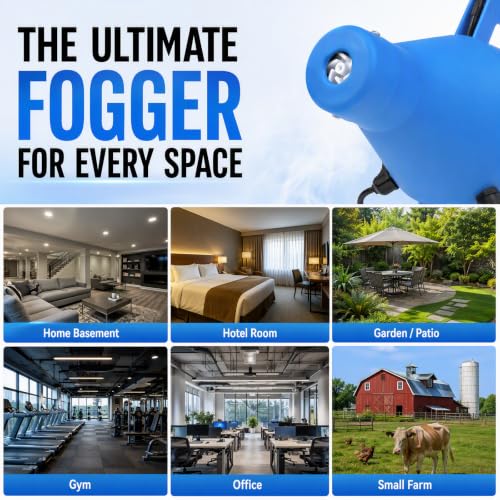 4.5l (1.2 Gallon) Electric Ulv Portable Fogger Sprayer Machine Cold Fogger Machine Spraying Distance 30ft W/16.4ft Cord for Home,Hotel,Church,School,Yard