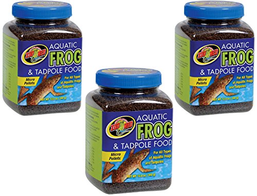 Zoo Med Aquatic Frog and Tadpole Food, 12 Ounces Each, Made in The USA (3 Pack - 12 Ounces) - size: 12 Ounce (Pack of 3)
