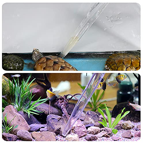 WEAVERBIRD Manual Fish Tank Water Changer Aquarium Dropper, 30ml Aquarium Clean Pipette Dropper, Fish Tank Cleaning Waste Remover, Aquarium Gravel Cleaning Straw, Black - color: Black