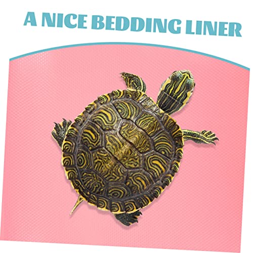 Toddmomy 150m Reptile Carpet for Terrarium Breathable Mat for Leopard Gecko Lizard Snake Tortoise Durable Non-Stick Bedding Liner for Reptile Habitat Pink Pattern