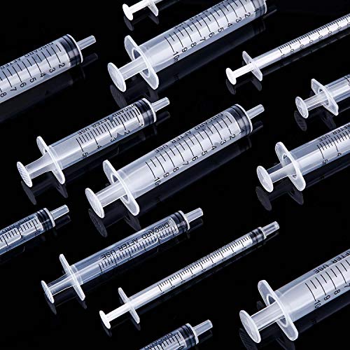Frienda 20 Packs Syringes Without Needles,1 Ml/ 3 Ml/ 5 Ml/ 10 Ml | Large Plastic Measuring Tools for Food, Horse Care, Lab Dispensing, Graduated Markings, Reusable Multipurpose Applicators - size: 1 ml/ 3 ml/ 5 ml/ 10 ml