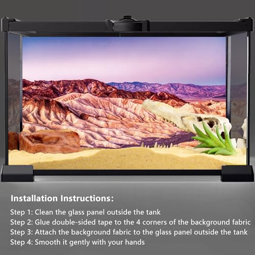 YongFoto Reptile Terrarium Background - 24x16 inch Desert Rocky Bush Thorns Western Wilderness Habitat Backdrop - color: Purple, size: 24 x 16 in
