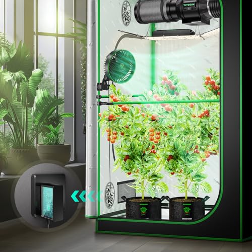 VIVOSUN AeroWave E6 Gen2, Grow Tent Clip Fan 6”, EC Motor, Smart Control, Powerful Oscillating Fan, Local Timer, Weatherproof IP54, for Hydroponics Circulation Cooling, Black | EC Motor, Smart Wifi Control, Local Timer, Weatherproof IP54, Strong Airflow b