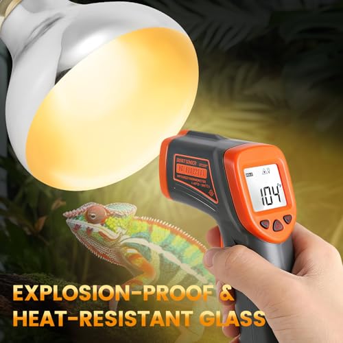 Dual Reptile Light Fixture with 100W Full Spectrum UVA UVB Light Bulb & 100W Nighttime Ceramic Heat Emitter, 2 Independent Switches, Reptile UVA UVB Heat Combo Pack - size: ST4