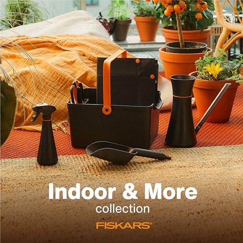 Fiskars Soil Scoop for Potting & Transplanting, 1.5 Cup Capacity, Black | Indoor Potting for Medium Planters, Durable Lightweight Resin Garden Scooper with Flat Bottom & Deep Sides to Prevent Spills - style: Soil Scoop