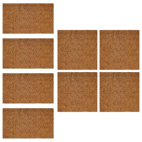 of 4 Natural Coconuts Fiber Reptiles Carpet for Tortoises and Lizards Terrariums Bedding Mat Substrate Liner Tortoises Bedding - size: L