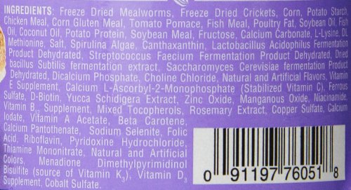 Fluker's Buffet Blend Juvenile Bearded Dragon Diet, Mealworms, Crickets and Pellets, 4.4 oz - size: 4.4 Ounce (Pack of 1)