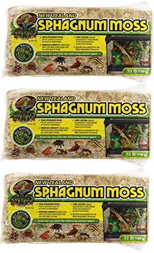 Zoo Med (3 Pack) New Zealand Sphagnum Moss.33-Pound Each