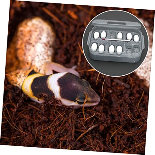 KESYOO Reptile Hatching Incubator Box Transparent Hatchery for Geckos Snakes Lizards Lightweight Breeding Container Durable Egg Tray for Reptile Eggs