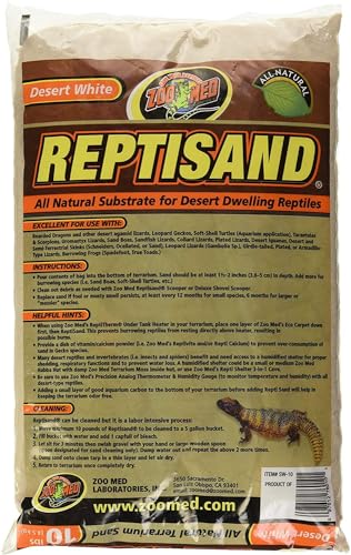 Zoo Med Repti Sand Desert White All Natural 10 lbs - 2 Pack