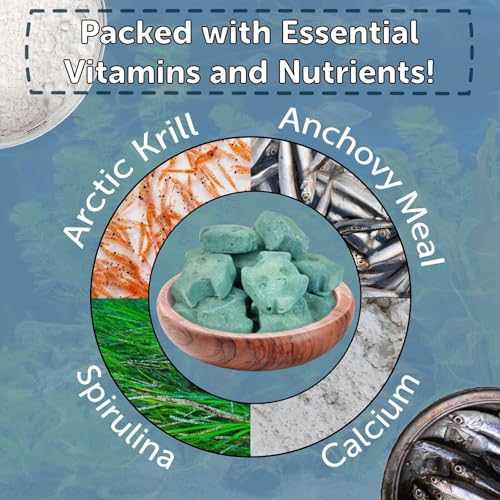 Spirulina Enriched Calcium Feeders... 35ct Small Jar | For Shrimp, For Snails, For Crabs, Crayfish, Pleco, Catfish, For All Tropical Fish - size: 35 Count (Pack of 1)