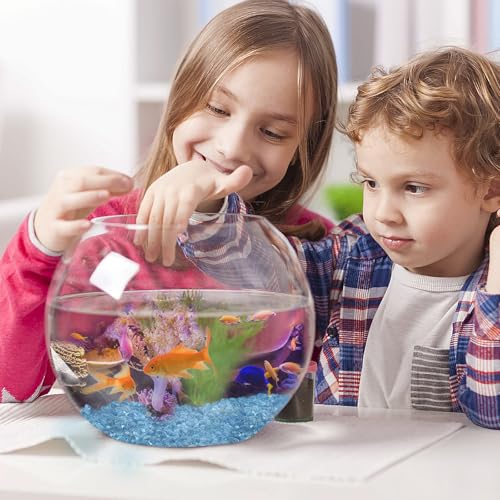 Keedolla 3 Lb Aquarium Glass Pebbles Stones, Sea Blue Glass Pebbles Marble Aquarium Fish Tank Rocks Gravel for Turtle Tank, Vase Fillers, Christmas Decoration - Light Blue - color: Light Blue, size: 3 Pounds