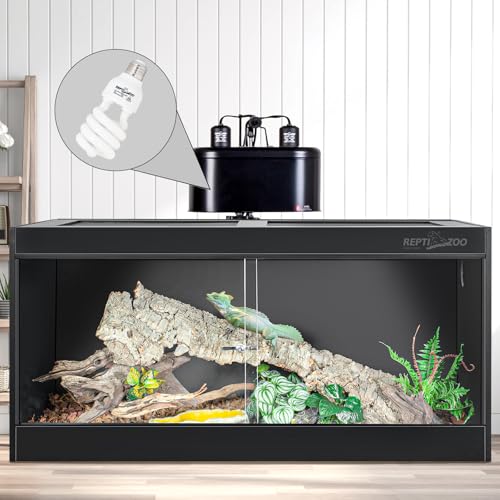 REPTI ZOO UVB Light for Tropical Reptile, 2 Pack 5.0 26W UVA UVB Reptile Light Bulb, UVB Lamp for Crested Gecko Leopard Gecko Frog Toad Snake Chameleon - size: 5.0 26W