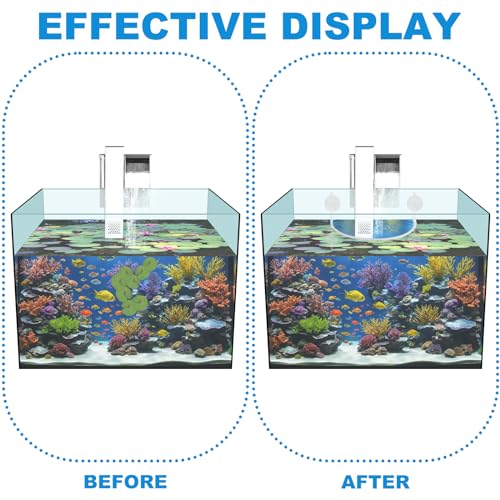 Aquarium Floating Plant Corral, Floating Plant Fence for Aquarium Accessories, Separates Floating Plants, Auto-Adjusts Height with Water Level, Suitable for All Floating Plants and Aquariums.
