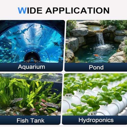 hygger 1057GPH Submersible Aquarium Water Pump (4000L/H) with 3 Nozzles | Ultra Quiet 100W Fish Tank Pump with Ceramic Shaft, Overheat Protection for Aquarium, Pond, Hydroponics (9.8ft Lift)
