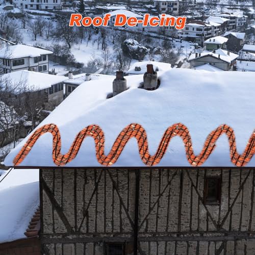 30FT Pipe Heat Tape, -40°F Freeze Protection,Heat Tape for Water Pipes | Heat Tape for Water Pipes,Freeze Protected Water Pipe Heating Cable 120V 5W/ft