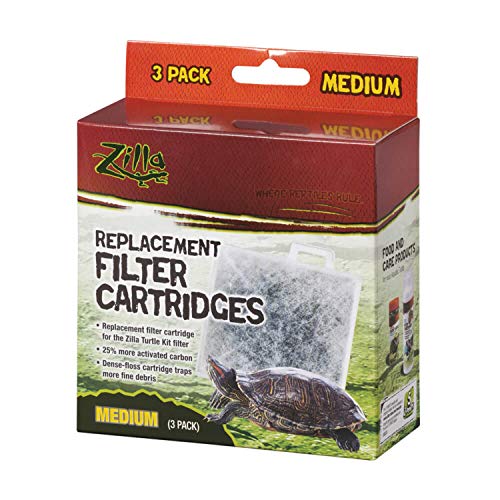 Zilla Replacement Filter Cartridges Medium, 3 Count (Pack of 2) - size: Medium (Pack of 2)