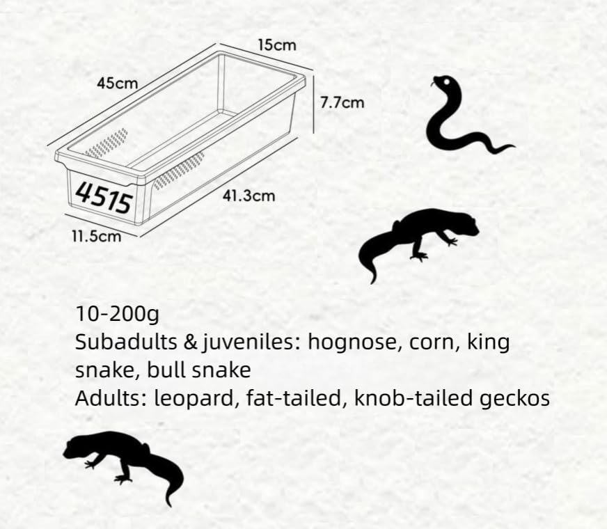 8-Tier Reptile Tank System with Heating Pad & Lockable Wheels, Stackable Reptile Breeding Rack for Hatchling Geckos, Ball Pythons, Frogs, Tarantulas & Juvenile Reptiles
