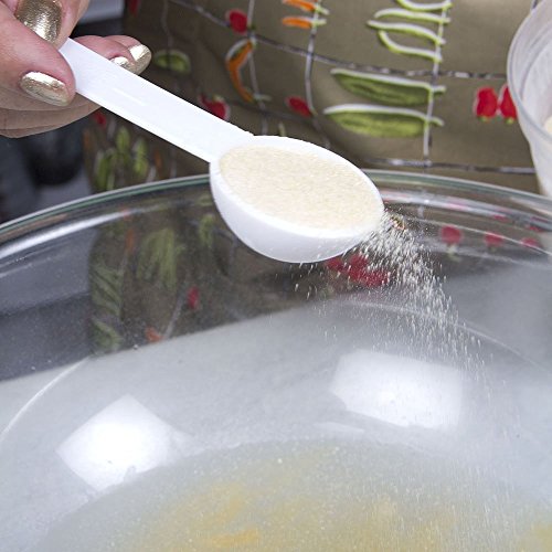 5 in 1 White Plastic 1g 2.5g 5g 10g 15g Measuring Spoons Set Kitchen Baking Tools - color: White