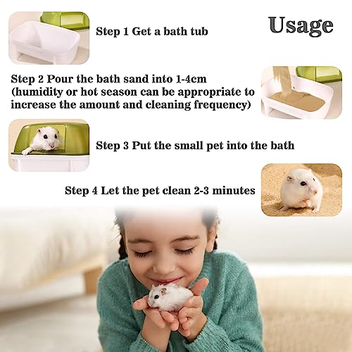 Sukh Hamster Desert Sand - Coarse Bedding Sand, Hamster Hides & Cleaning | Dust Free Sand Bath for Hamster, Guinea Pig, Chinchilla, Gerbil, Syrian Mice, Small Pet Cage Bedding Accessories,14oz - color: Brown