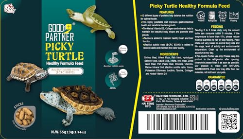 Purify Series for Aquatic Turtle Food (Pack of 2) | Suitable for Turtles and Red Eared Slider, Floating Sticks, Good for Shell Health and Growth, 1.94 oz - size: 1.94 Ounce (Pack of 1)