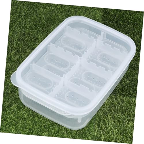 SUPVOX Reptile Pet Hatching Box Incubator Observation Cover Plastic Safe Easy to Use for Gecko Turtle Snake Breeding Home Store - color: White