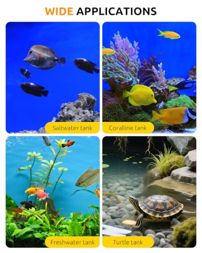 SEAOURA 500W Aquarium Heater for 70-80 Gallon Fish Turtle Tank Thermostat | Adjustable Max & Min Temp Protection, 14 IN Intelligent Submersible Heater Auto Shut-Off Digital Display Salt/Freshwater - size: 70-80 Gallon Tank