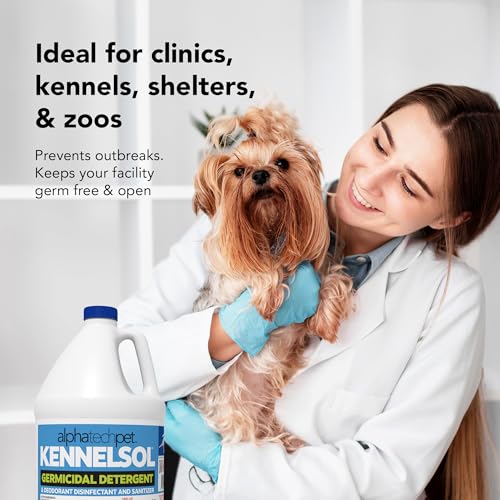 ATP KennelSol Disinfectant & Cleaner for Kennels, 128 fl oz, 1 ct | EPA-Registered, Concentrated Formula, Industrial Germicidal Detergent and Deodorizer for Shelters and Rescue Organizations - size: 128 Fl Oz (Pack of 1)