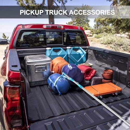 Truck Cargo Grabber Pickup Truck Bed Cargo Retriever, 6 Ft Cargo Bar Extendable Pickup Hook, Truck Bed Accessories (Blue) - color: Blue