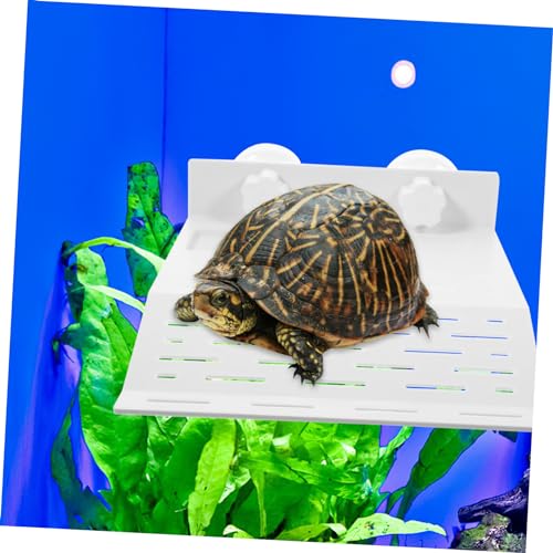 GANAZONO Turtle Basking Platform Large Plastic Climbing Slope for Reptiles Fish Tank Accessory for Turtles and Other Pets