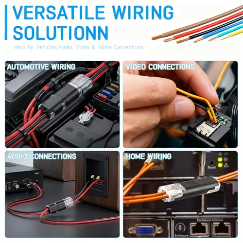 150 pcs Double Wire Plug in Connector with Locking Buckle, Quick-Clip Fasteners Multi-Purpose Snap-On Blocks for Strip Lights DIY Crafting, Low-Voltage Decor & Model Kits 2 Pin