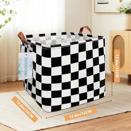 Square Racecar Storage Baskets Shelf Gift Toy Organizer Room Racing Flag | Laundry Hamper Collapse Canvas with Handles for Organizing Home Kitchen Children Toys Office Closet Shelves - color: Football