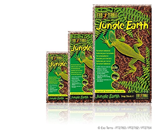 Exo Terra Jungle Earth, Tropical Terrarium Substrate, 4 Quarts, PT2760 - size: 4 Quarts