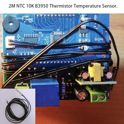 4Pcs 10K NTC Thermistor Probe 2 Meter, 10K Thermistor Temperature Sensor Probe, Stainless Steel 3950 NTC 10K Temp Sensor Probe use for Water Dispenser/Refrigerators/Freezers,etc. - style: 4pcs NTC 10K 3950 Thermistor 2 Meter