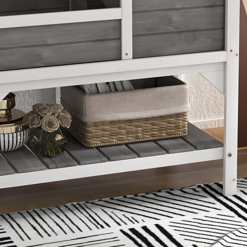 PawHut Tortoise Habitat with Shelf Storage, Tortoise Enclosure with Weather Protection, Reptile Gift Accessory, Reptile Enclosure with Tray, Light Support Frame, Light Gray | Tortoise Enclosure, Reptile Gift Accessory, Reptile Enclosure with Tray, Light S