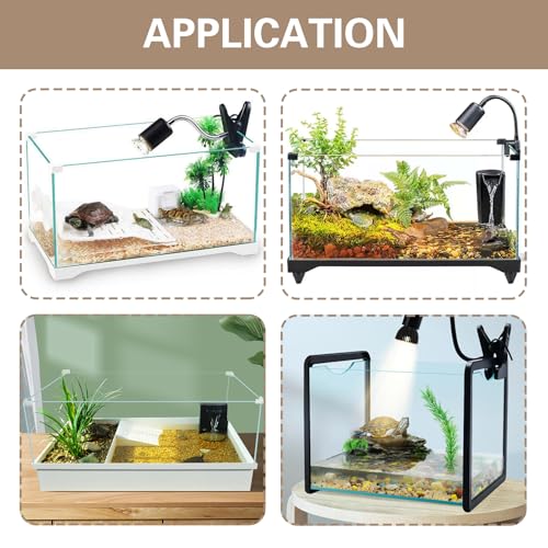Turtle Basking Platform, Floating Natural Tree Bark Climbing Platform Baby Tortoise Resting Terrace for Frogs, Terrapins, Tank Accessory